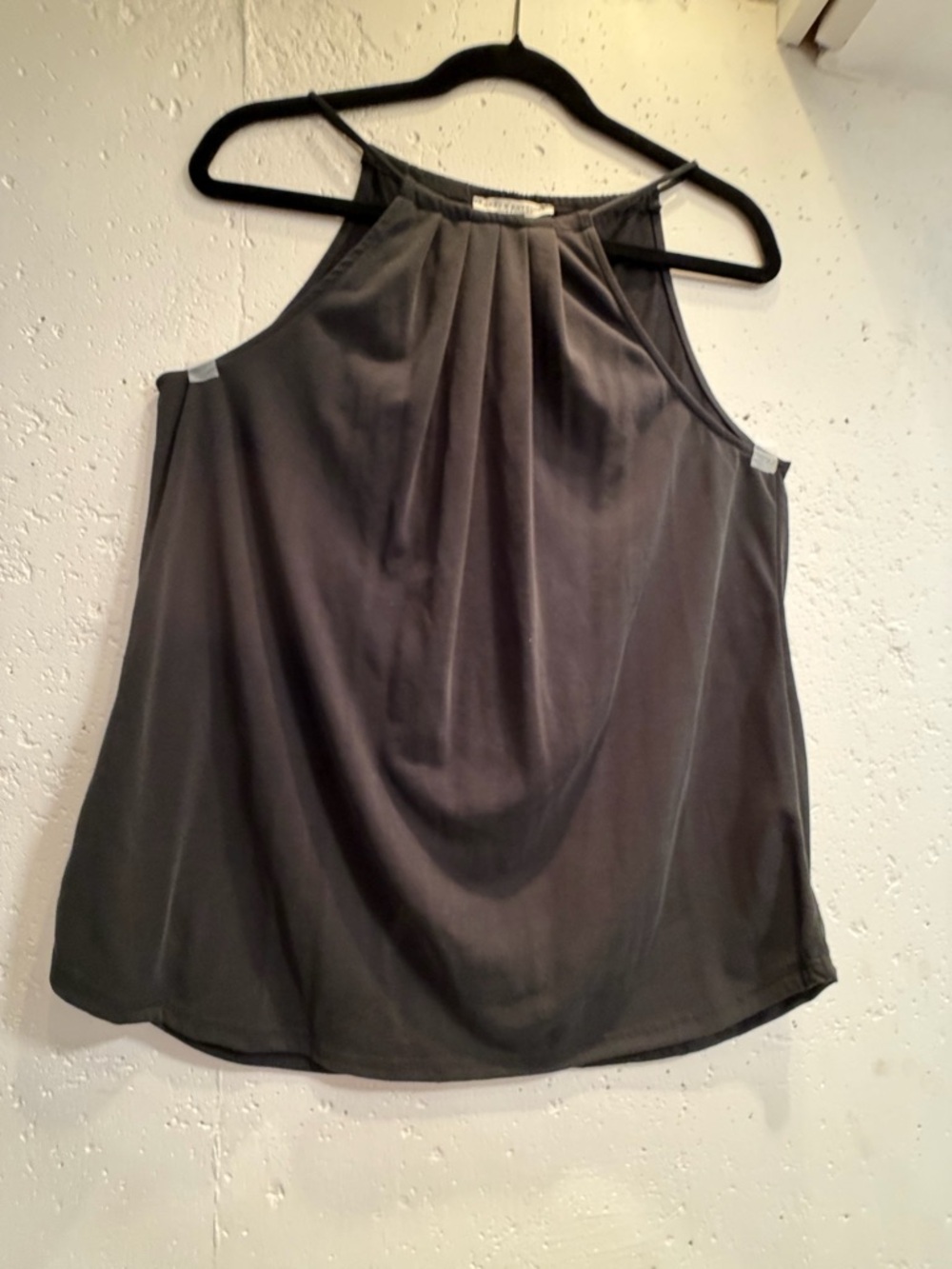 Green Envelope Charcoal Gray Halter Camisole